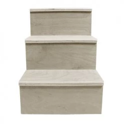 BarProducts.com MixMaster™ 3 Tier Incremental Wooden Liquor Bottle Shelf Displays - NATURAL BAR DECOR