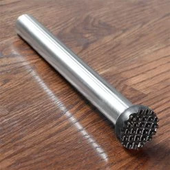 BarProducts.com Muddler - Stainless Steel W/ Black Plastic Head - 9