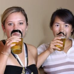 BarProducts.com BAR TOOLS Mustache Pint Glasses - Set Of 6 3 BarProducts.com BAR TOOLS Mustache Pint Glasses - Set Of 6