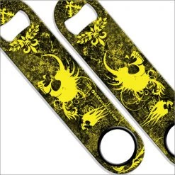 BarProducts.com Speed Bottle Opener / Bar Key - Mohawk Skulls - Color Options