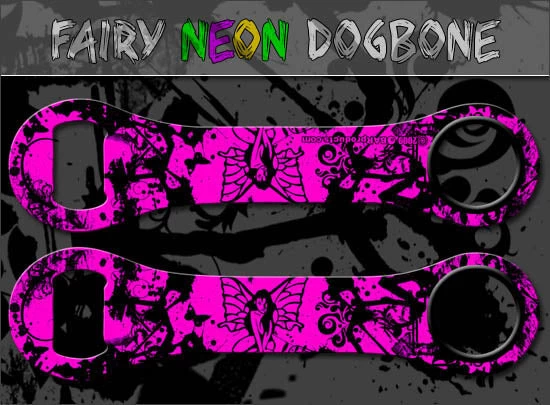 neon-fairy1a-dogbone-opener-p.jpg BarProducts.com Dog Bone Bottle Opener / Bar Key - Neon Tribal Fairy - Color Options BAR TOOLS