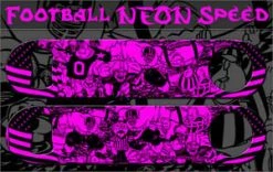 BarProducts.com Speed Bottle Opener / Bar Key - Neon Football Collage - Color Options Bartending Bottle Openers