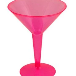 BarProducts.com Plastic Martini Cups - Neon 8 Ounce W/ Color Options - Pack Of 10 BAR SUPPLIES