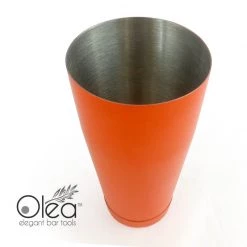 BarProducts.com Olea™ Cocktail Shaker - Metallic Orange NEON - 28oz Weighted