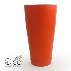 BarProducts.com Olea™ Cocktail Shaker - Metallic Orange NEON - 28oz Weighted