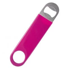 BarProducts.com Speed Bottle Opener / Bar Key - Neon Pink Vinyl Rubber Grip BAR TOOLS