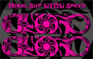 neon-sun-pk-label-th.jpg BarProducts.com Speed Bottle Opener / Bar Key - Neon Tribal Sun - Color Options Bartending Bottle Openers