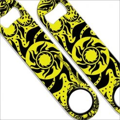 BarProducts.com Speed Bottle Opener / Bar Key - Neon Tribal Sun - Color Options Bartending Bottle Openers