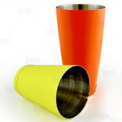 BarProducts.com BarConic® Cocktail Shaker Set - 28oz / 18oz Weighted Tins - Neon Orange / Neon Yellow BAR TOOLS 5 BarProducts.com BarConic® Cocktail Shaker Set - 28oz / 18oz Weighted Tins - Neon Orange / Neon Yellow BAR TOOLS