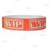 BarProducts.com Paper Wristbands - 3/4" NEON Red / White VIP - Box Of 500