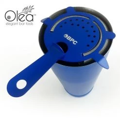 BarProducts.com Olea™ Cocktail Strainer - 4 Prong - Metallic NEON Blue Master Mixology