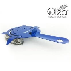 BarProducts.com Olea™ Cocktail Strainer - 4 Prong - Metallic NEON Blue Master Mixology
