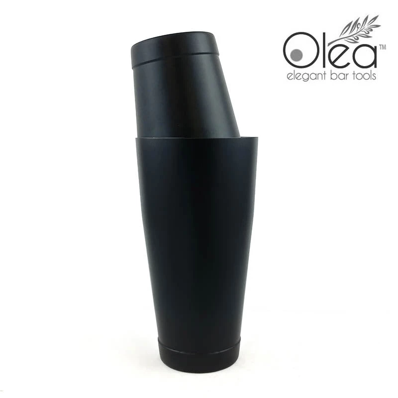 olea-black-cocktail-shaker-16oz-bpc-1.jpg BarProducts.com Olea™ Cocktail Shaker - Matte Black - 16oz Weighted