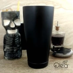 BarProducts.com Olea™ Cocktail Shaker - Matte Black - 28oz Weighted