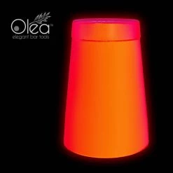 BarProducts.com Olea™ Cocktail Shaker - Metallic Red NEON - 16oz Weighted
