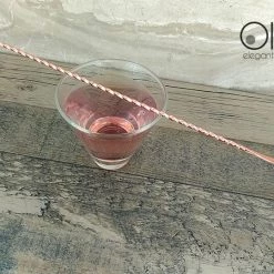 BarProducts.com Olea™ Copper Plated Bar Spoon - Bent Tip - 40cm Length