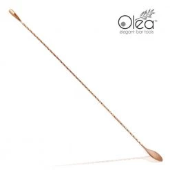 BarProducts.com Olea™ Copper Plated Bar Spoon - Weighted Tip - 50cm Length