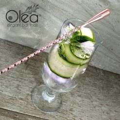 BarProducts.com Olea™ Copper Plated Bar Spoon - Weighted Tip - 50cm Length 3 BarProducts.com Olea™ Copper Plated Bar Spoon - Weighted Tip - 50cm Length