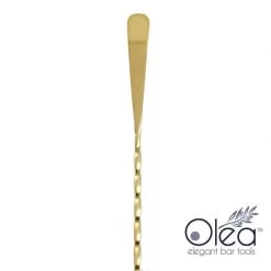 BarProducts.com Olea™ Bar Set - Gold Plated - 4 Piece (Bar Spoon Tip Option)