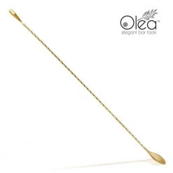 BarProducts.com Olea™ Gold Plated Bar Spoon - Weighted Tip - 50cm Length