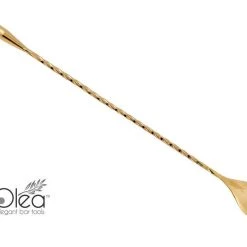 BarProducts.com Olea™ Gold Plated Bar Spoon - Weighted Tip - 30cm Length Master Mixology