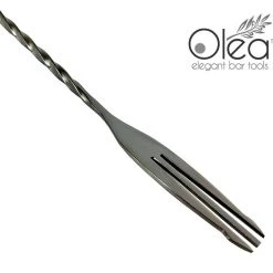 BarProducts.com Olea™ Gunmetal Plated Bar Spoon - Trident Fork Tip - 40cm Length Master Mixology 7 BarProducts.com Olea™ Gunmetal Plated Bar Spoon - Trident Fork Tip - 40cm Length Master Mixology