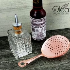 BarProducts.com Olea™ Julep Cocktail Strainer - Copper Plated Master Mixology