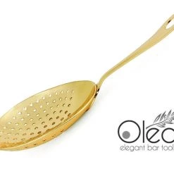 BarProducts.com Olea™ Julep Cocktail Strainer - Gold Plated