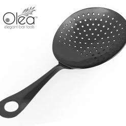 BarProducts.com Olea™ Julep Cocktail Strainer - Gunmetal Plated Master Mixology