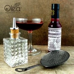 BarProducts.com Olea™ Julep Cocktail Strainer - Gunmetal Plated Master Mixology