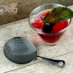 BarProducts.com Olea™ Julep Cocktail Strainer - Gunmetal Plated Master Mixology