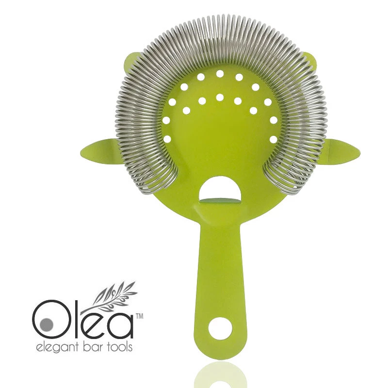 olea-neon-lime-green-4p-strainer-bpc-3.jpg BarProducts.com Olea™ Cocktail Strainer - 4 Prong - Metallic NEON Lime Green