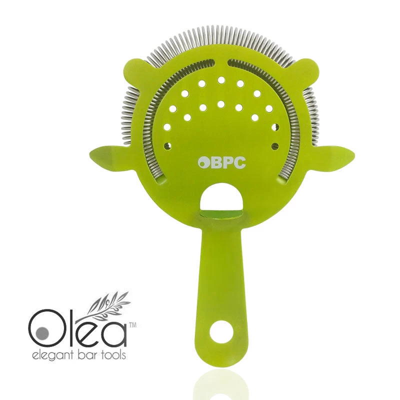 olea-neon-lime-green-4p-strainer-bpc.jpg BarProducts.com Olea™ Cocktail Strainer - 4 Prong - Metallic NEON Lime Green