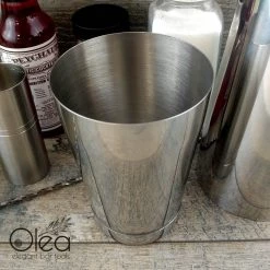 BarProducts.com Olea™ Cocktail Shaker - Stainless Steel - 16oz Weighted Master Mixology