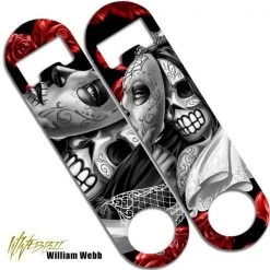 BarProducts.com Skinny Mini Bottle Opener - Day Of The Dead Bride Featured Artists