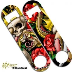 BarProducts.com Skinny Mini Bottle Opener - The King Featured Artists