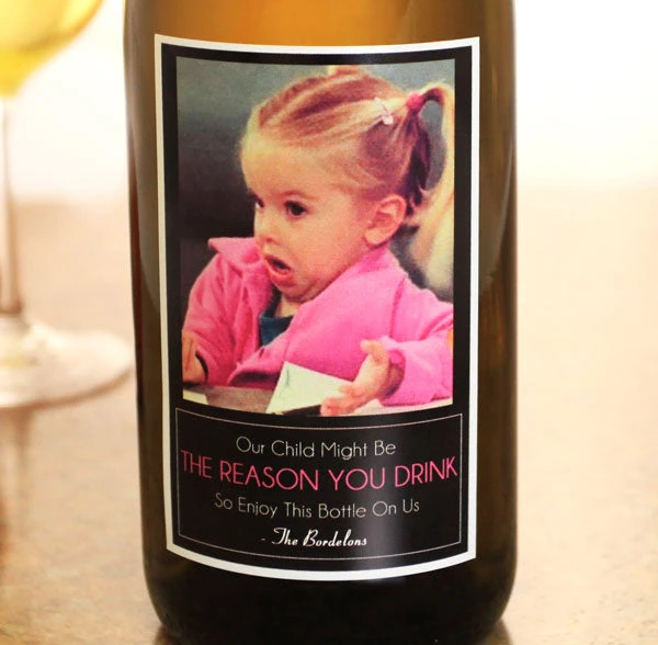 our-child-might-be-the-reason-you-drink-wine-label-white-2.jpg BarProducts.com Add Your Name The Reason You Drink Wine Label - Small Wine Opener Accessories