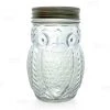 BarProducts.com BarConic® Owl Mason Jar With Lid - 12 Ounce BAR SUPPLIES