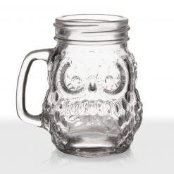 BarProducts.com BarConic® Owl Mason Jar W/handle - 4 Ounce SPECIAL COLLECTIONS