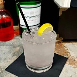 BarProducts.com BarConic® Paper Straws - Eco Friendly - 5 3/4" Solid Black - 100 Pack