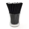 BarProducts.com BarConic® Paper Straws - Eco Friendly - 5 3/4" Solid Black - 100 Pack