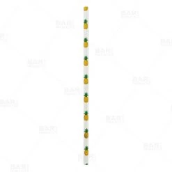 BarProducts.com BarConic® "Eco-Friendly" Paper Straws - 7 3/4" Pineapple Design - Packs Of 100 BAR SUPPLIES 4 BarProducts.com BarConic®