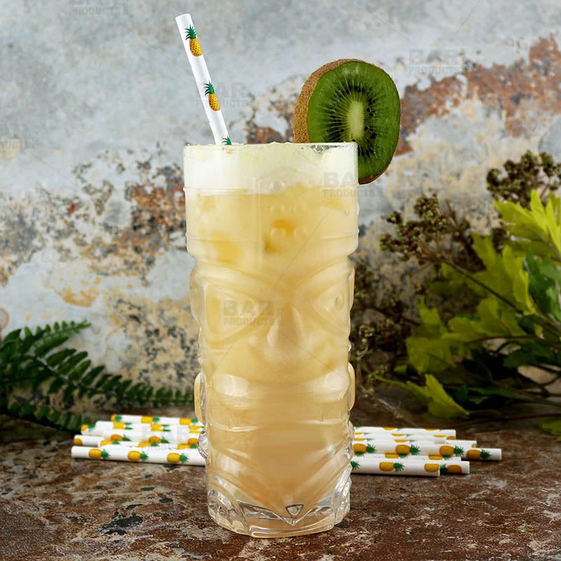 paper-straws-pineapple-bpc-6.jpg BarProducts.com BarConic® "Eco-Friendly" Paper Straws - 7 3/4" Pineapple Design - Packs Of 100 BAR SUPPLIES