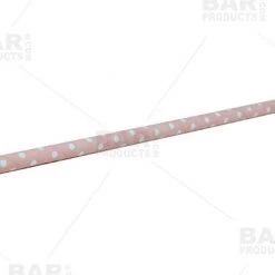 BarProducts.com BarConic® Eco-Friendly Paper Straws - Pink Dot - 100 Pack