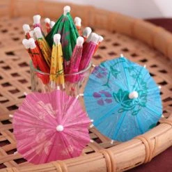 BarProducts.com BarConic® Parasol Umbrella Cocktail Picks - 4" - Pack Of 144