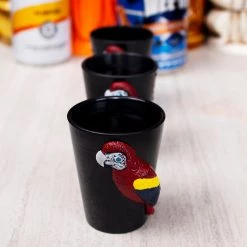 BarProducts.com Plastic Parrot Luau Shot Glasses - Set Of 3 SPECIAL COLLECTIONS