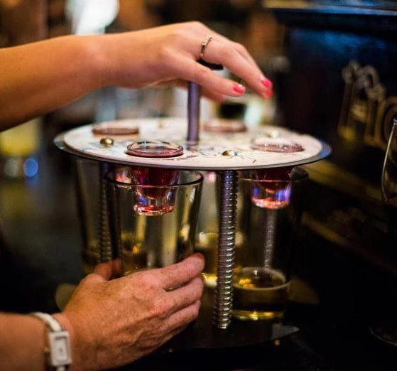 party-bomber-tray-action.jpg BarProducts.com Party Bomber Tray