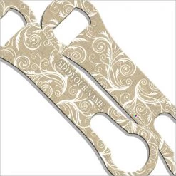 BarProducts.com ADD YOUR NAME V-ROD® Bottle Opener – Burlap Lace – Several Color Options BAR TOOLS