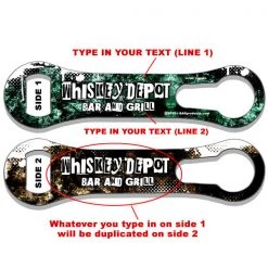 BarProducts.com Bartending Bottle Openers CUSTOMIZABLE V-Rod Bottle Opener - Grunge Bar