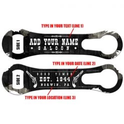 BarProducts.com CUSTOMIZABLE V-Rod® Bottle Opener - Saloon Theme Bartending Bottle Openers 3 BarProducts.com CUSTOMIZABLE V-Rod® Bottle Opener - Saloon Theme Bartending Bottle Openers